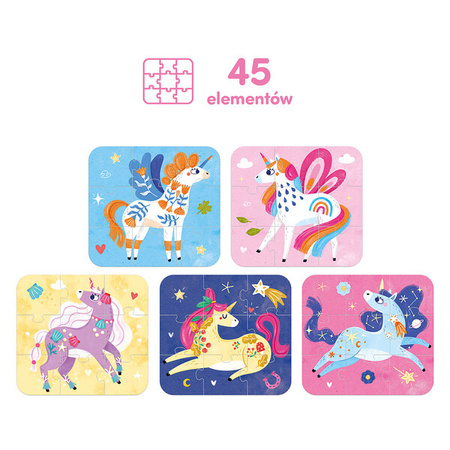 CzuCzu Puzzle Baśniowe Jednorożce 3+ 494195