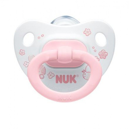 Nuk smoczek uspokajający silikonowy2 baby rose&blue 6-18m 057086
