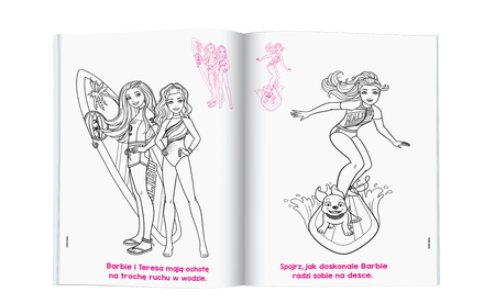 Barbie dreamhouse adventures. Kolorowanka z naklejkami 341282