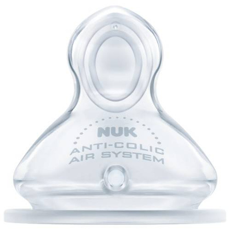 NUK SMOCZEK NA BUTELKĘ FIRST CHOICE+ SILIKON2 "M" 0-6 m 2SZT 169574