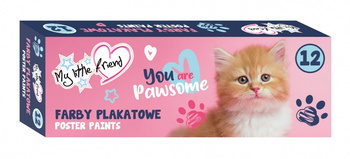 Farby plakatowe 12 kol. My little friend