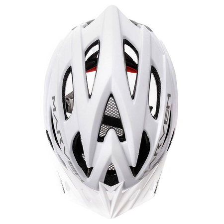 Kask rowerowy meteor marven m 55-58cm white/grey 039803