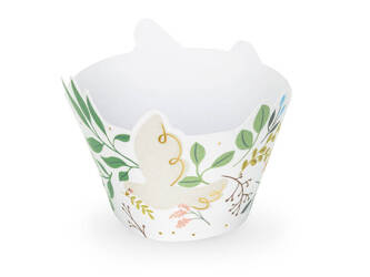 Papilotki na muffinki Kwiaty 5x7,5x6,5cm 6szt 019973