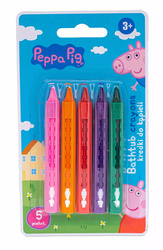 Kredki świecowe do kąpieli PEPPA PIG 5kol blister 212128