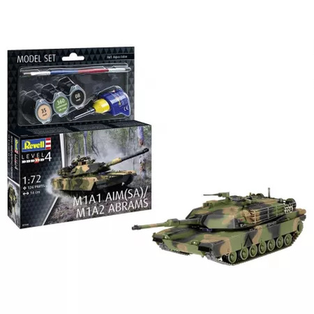 Revell 63346 Model Set 1/72 M1A1 AIM(SA)/M1A2 Abrams 463346