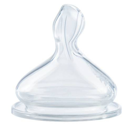 NUK SMOCZEK NA BUTELKĘ FIRST CHOICE+ SILIKON2 "M" 0-6 m 2SZT 169574