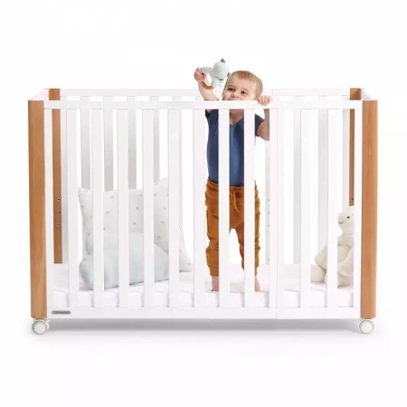 Kinderkraft Łóżeczko drewniane rosnące z funkcją kojca Koya 914807