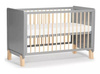 Kinderkraft łóżeczko drewniane nico grey 914463