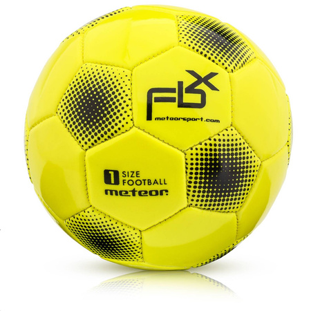 Piłka nożna meteor fbx  rozmiar 1 neonowy żółty