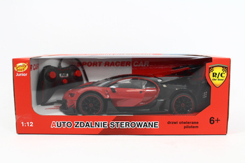 Auto R/C z ładowarką czerwone Smily Play 839666