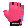 Rękawiczki rowerowe Meteor Kids XS One różowe 054080