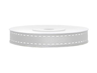 Tasiemka rypsowa, srebrny, 15mm/25m (1 szt. / 25 mb.)