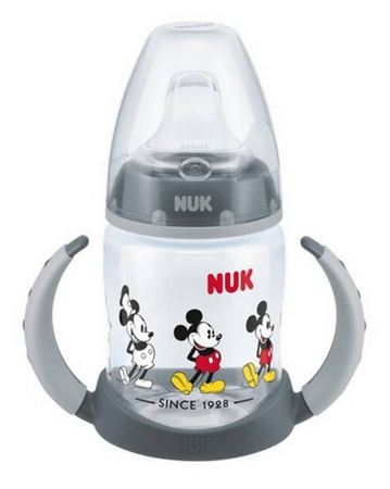 Nuk butelka do nauki picia 150ml myszka miki uchwyt czerwony niekapek silikonowy 312635