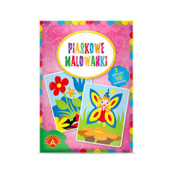 Piaskowe malowanki Wróżka ,kwiaty 018837