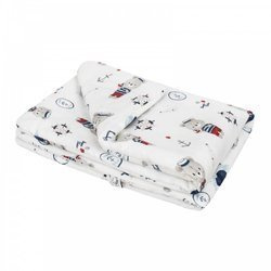 Bonjour Cherie Bambusowa kołderka niemowlaka Marynarz 65x75cm 410501