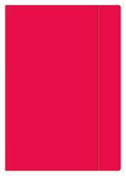 Teczka z gumką a4+ jednokolorowa czerwona 213044