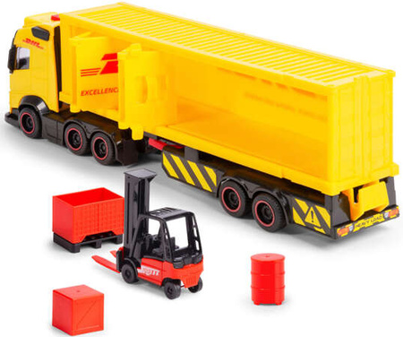 Dickie City ciężarówka + naczepa DHL św/dźw 089145