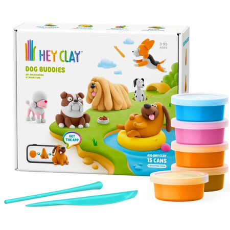 Hey Clay Zestaw Psi Przyjaciele 15-pak 245483