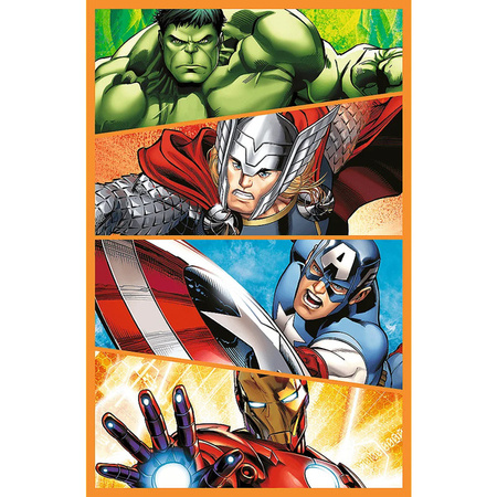 Puzzle Trefl 3x80 Dni pełne akcji Marvel The Avengers 348835