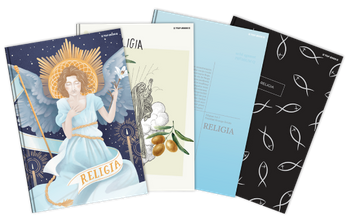 Brulion Top 2000 A5 80k krata z marginesem 70g Megamix Religia szyty 409328