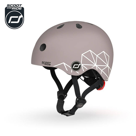 SCOOTANDRIDE Kask XXS-S dla dzieci 1-5 lat Brown Lines 965637
