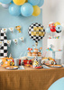 Balon foliowy szachownica Happy Birthday 45cm 026858