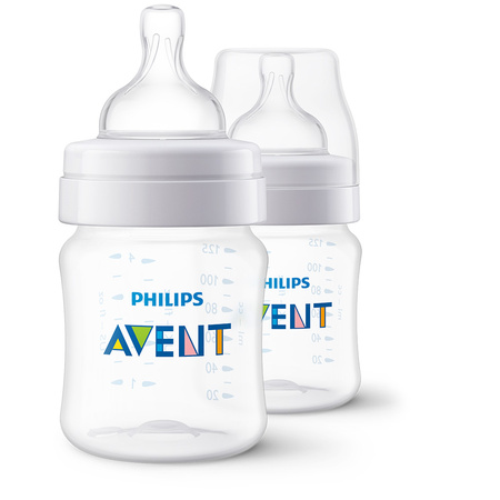 Philips AVENT Butelka antykolkowa 125 ml 0m+ 2-pak SCY100/02 997115