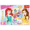 Puzzle Trefl 100 Glitter Wspomnienia Belli i Arielki 148190