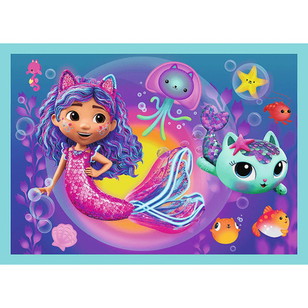 Puzzle Trefl 4w1 Gabby's great adventure 346701