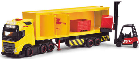 Dickie City ciężarówka + naczepa DHL św/dźw 089145