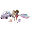 Barbie GXD66 2 lalki + jeep + motorówka 954531