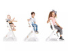 Kinderkraft krzesełko do karmienia enock drewniane białe nogi 915088