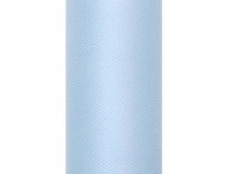 Tiul gładki, błękit, 0,15 x 9m (1 szt. / 9 mb.)