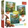 Puzzle trefl 3w1 20,36,50 dinozaury