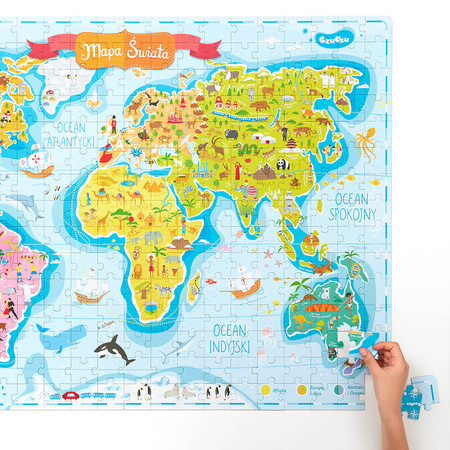 CzuCzu: Puzzle Mapa Świata 300el.