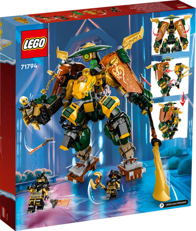 Lego 71794 Ninjago Drużyna mechów ninja Llojda i Arina