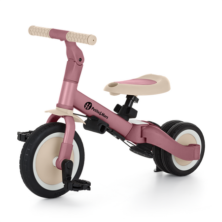 PETITE&MARS Wielofunkcyjny rowerek trójkołowy 5w1 Turbo Dusty Rose 015499