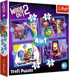 Puzzle Trefl 4W1 Emocje rządzą 346527