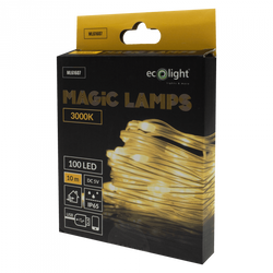 Magiczne lampki 100 led 3000K 10m DC5V 616077