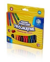 Kredki świecowe 12kol trójkątne 112893 astra