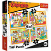 Puzzle Trefl 4w1 Garfield kocha lazanię 346732