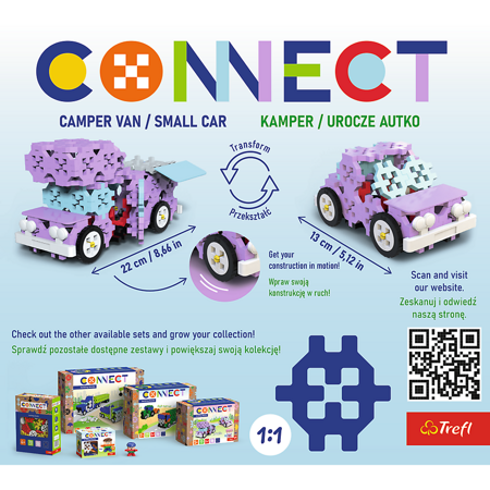 Trefl Klocki Connect - Camper Van S 619683