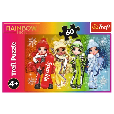 Puzzle trefl 60 Radosne lalki MGA Rainbow High 173802