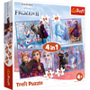 Puzzle trefl 4W1 Podróż w nieznane / Disney Kraina Lodu 2 343236