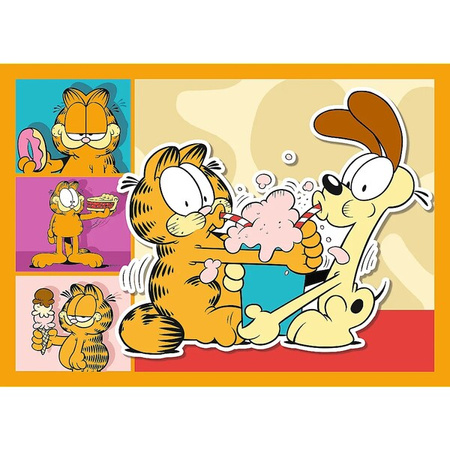 Puzzle Trefl 4w1 Garfield kocha lazanię 346732
