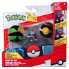 Pokemon PKW2719 Clip 'N' Go Poke Ball Belt Set Dusk Ball Luxury Ball and Sneasel Seria 11 figurka 426325