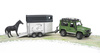 Bruder 02592 land rover z przyczepą dla konia +koń 