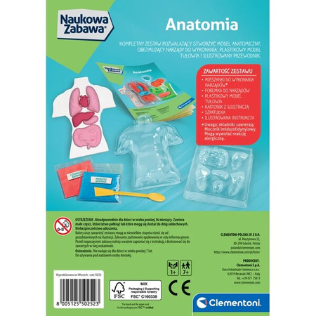 Clementoni Naukowa zabawa Anatomia 502523