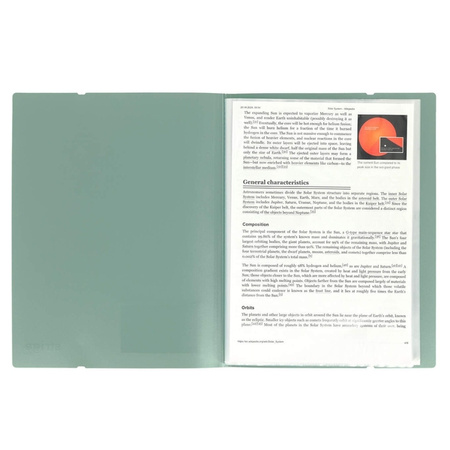 Strigo Album ofertowy A4 20 koszulek z gumką zgaszona zieleń 854966