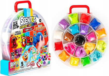 Scentos Pachnące masy plastyczne Walizeczka 20 szt. 407974